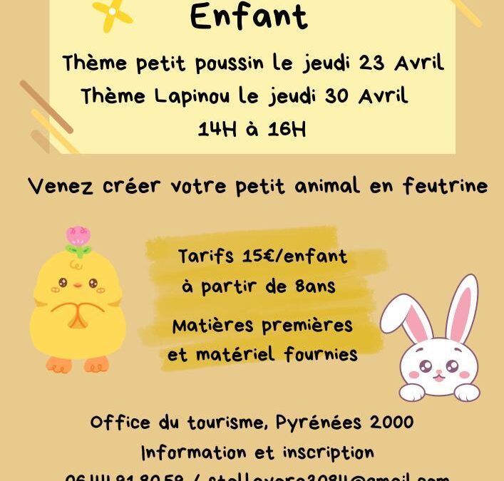 ATELIER COUTURE ENFANT