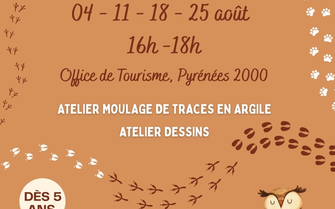 ATELIER: LES ANIMAUX DES PYRÉNÉES & LEURS TRACES