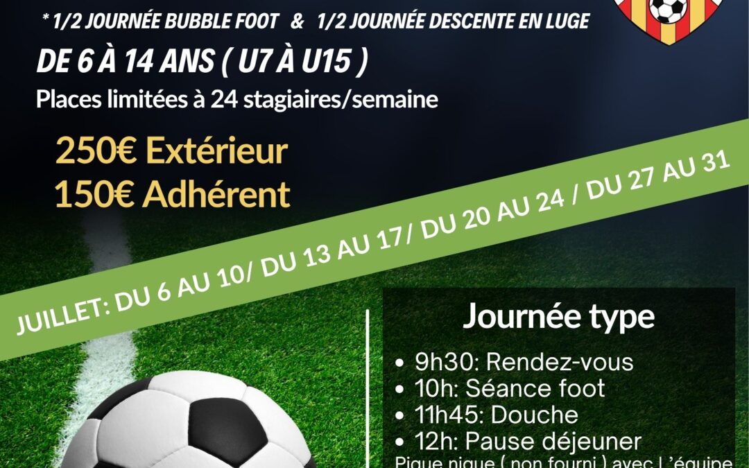 STAGE DE FOOT EN ALTITUDE